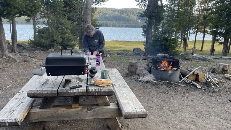 Camping at Medicine Lake in Modoc National Forest, California