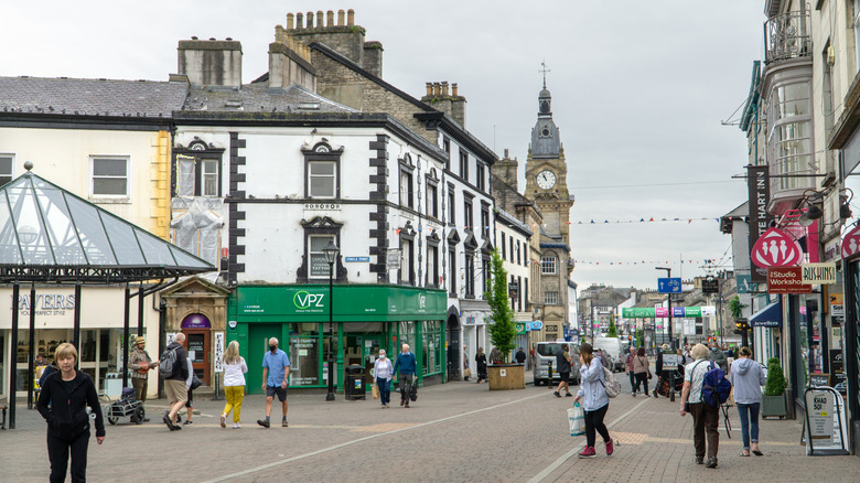 The main street in Kendal, Cumbria