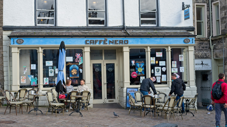 Caffè Nero store front in Kendal, Cumbria