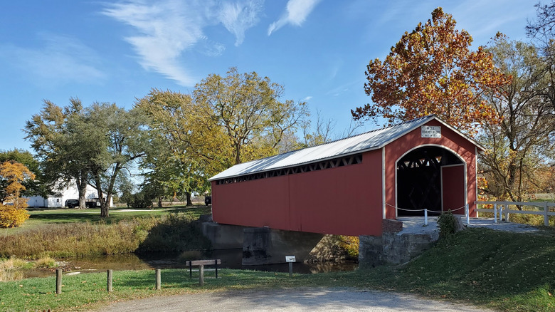 Historic Mull Covered Bridge near Clyde, Ohio