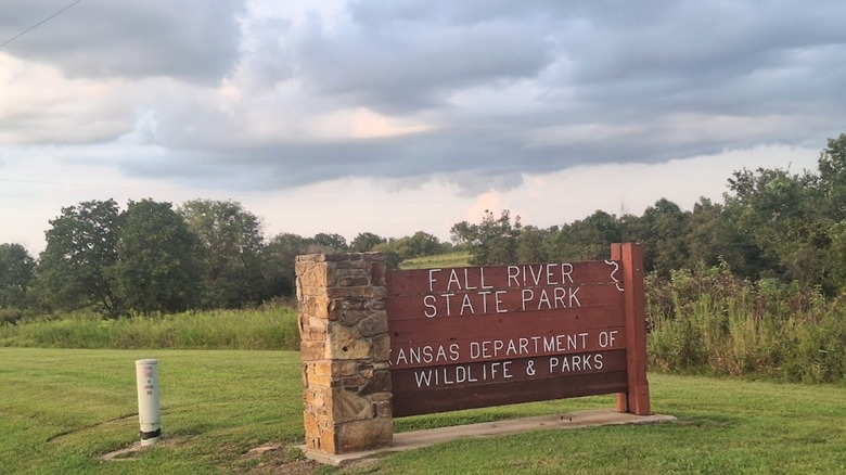 Entrance to Fall River State Park, Kansas
