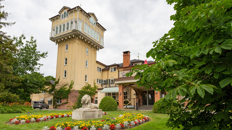 The exterior of the Briars Resort and Spa in Georgina, Ontario