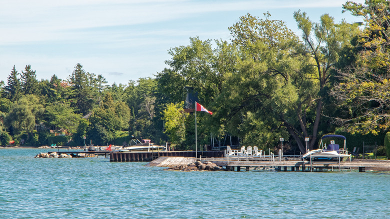 View of the coast of Georgina on Lake Simcoe