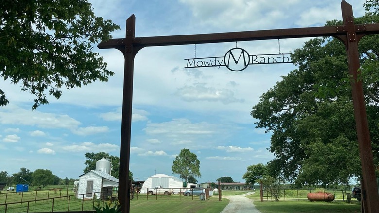 Entrance to Mowdy Ranch in Coalgate, Oklahoma