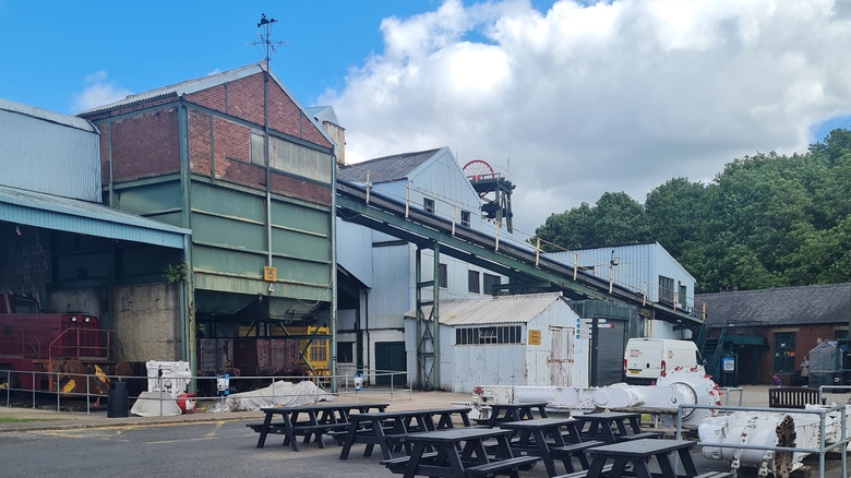 Exterior of coal mining museum in Coalgate, Oklahoma