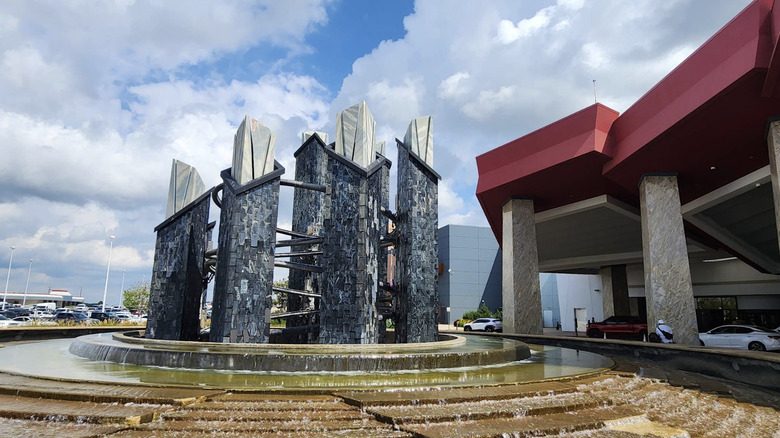 Fire and Water Fountain outside Choctaw Casino in Durant, Oklahoma
