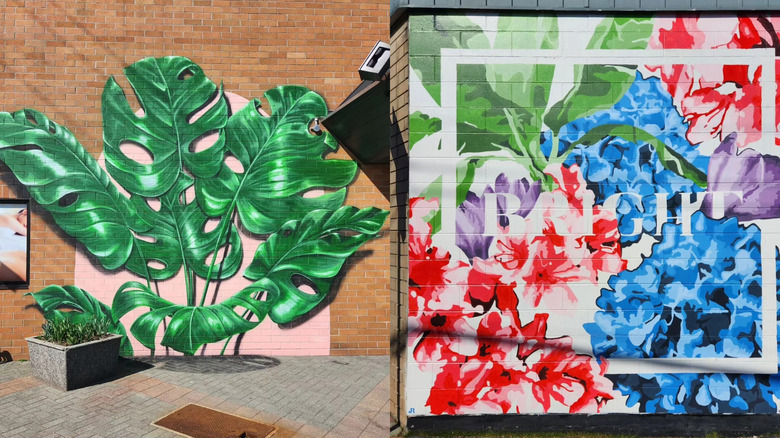 Murals along the Downtown Langley Mural Walk in the city of Langley, British Columbia, Canada