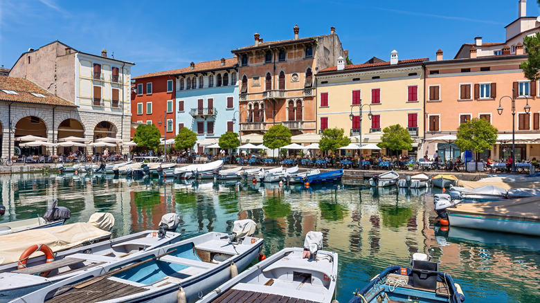 Old harbor of Porto Vecchio in Desenzano del Garda
