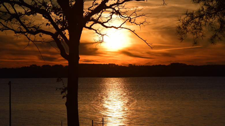Sunset over Lake Palestine, Texas