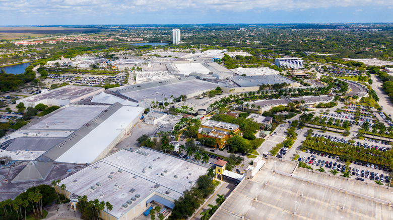 Aerial view of Sawgrass Mills in Sunrise, Florida