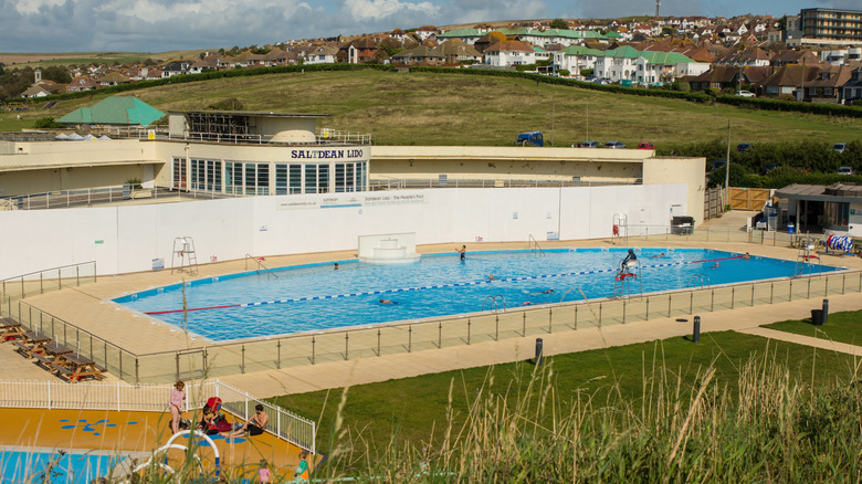 Art Deco Lido, Saltdean, East Sussex, England