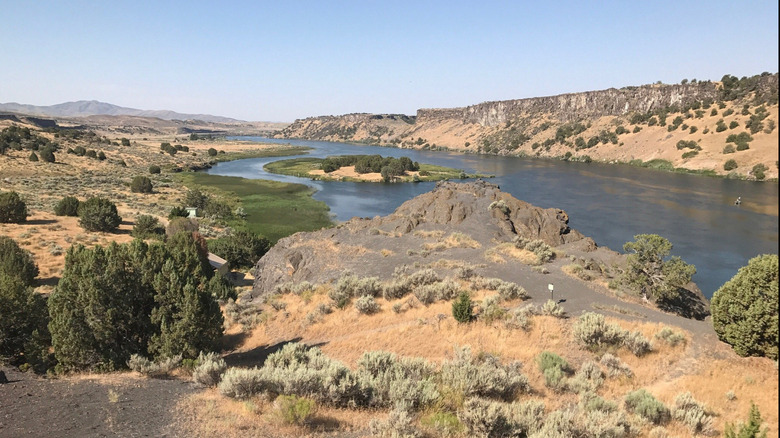The Snake River American Falls Reservoir