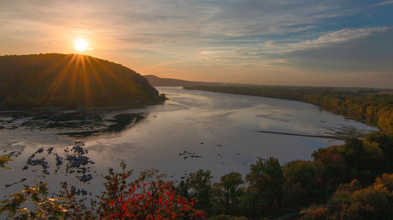 Sunset over the Susquehanna River