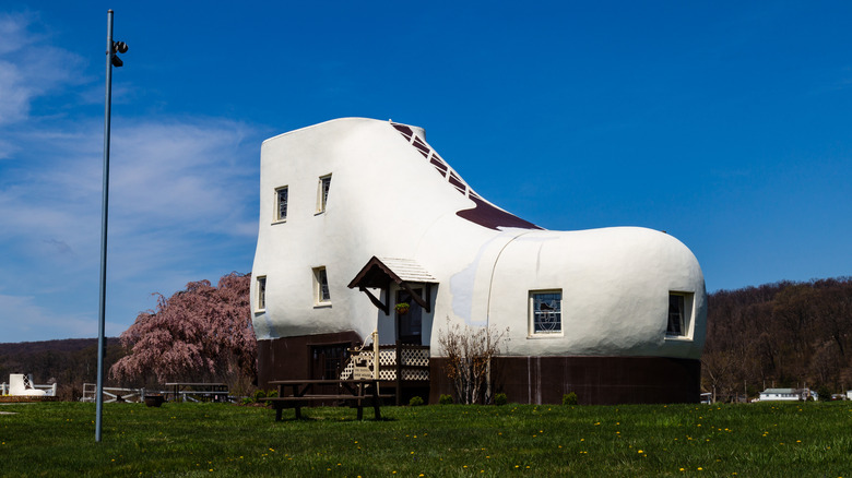 The Haines Shoe House in Hallam, Pennsylvania