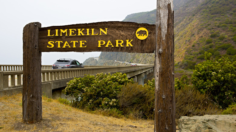 picture of the sign for Limekiln State Park