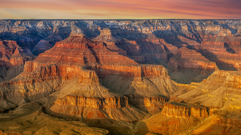 Colorful rock layers of the Grand Canyon