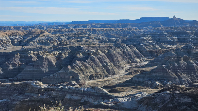 View of badlands from Angel Peak New Mexico