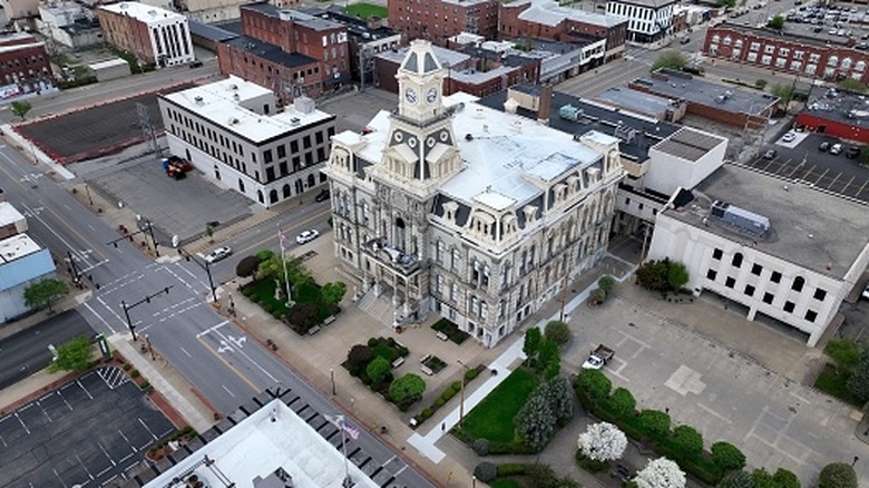 Downtown Zanesville, Ohio, close to Blue Rock State Park