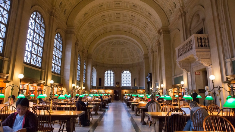 Bates hall at the Boston Public Library McKim building