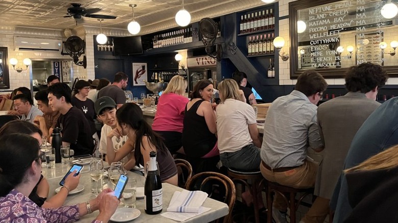 Patrons dining at Neptune Oyster