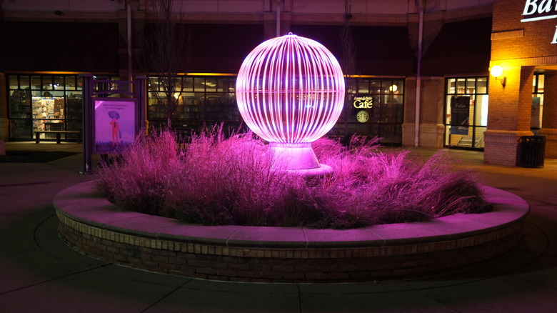 Art installation in Town Center Plaza