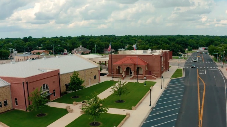 Aerial view of Bowie, Texas