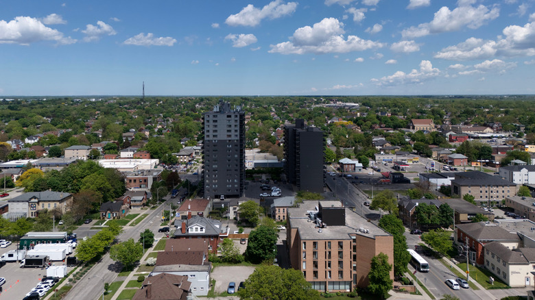 Buildings in downtown Brantford, Ontario