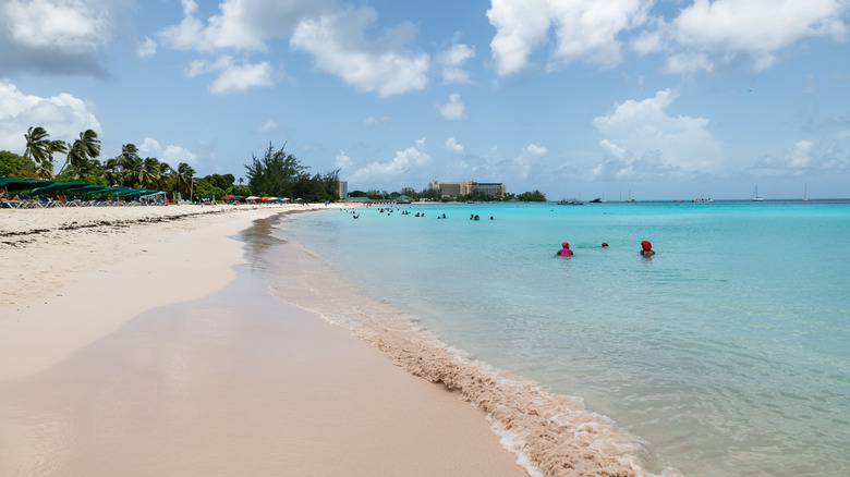 Shallow water in Carlisle Bay