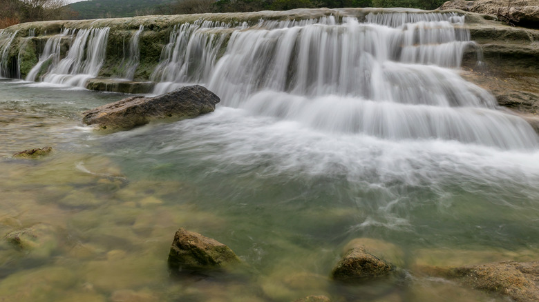 Link Falls in Bull Creek District Park, Texas