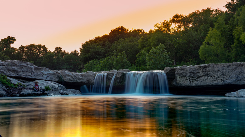 Onion Creek running through the lower McKinney Falls