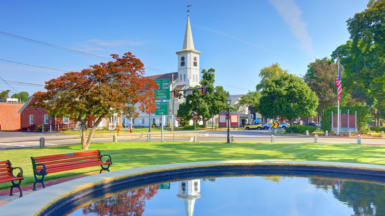 One of the historic buildings of Bridgewater, Massachusetts