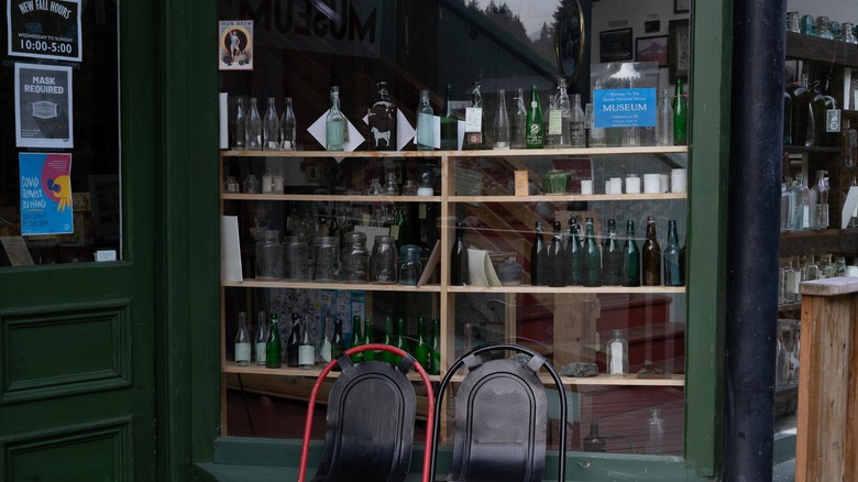 Window of Sandon's museum
