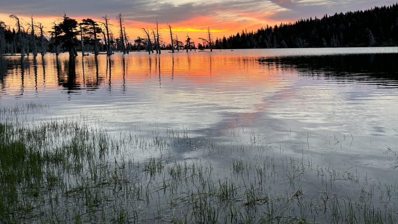 A sunrise at Lake Cleveland, Idaho