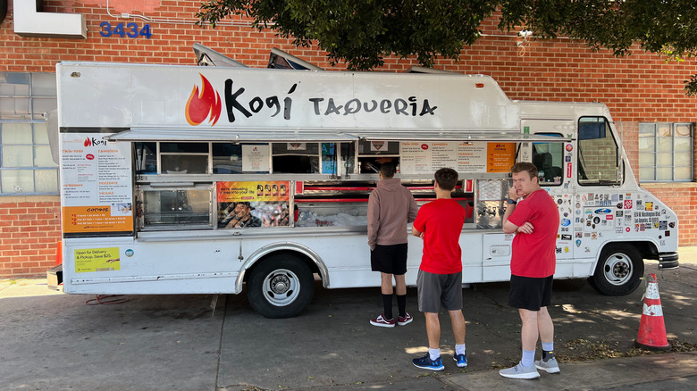 One of the Kogi taco trucks in downtown Los Angeles
