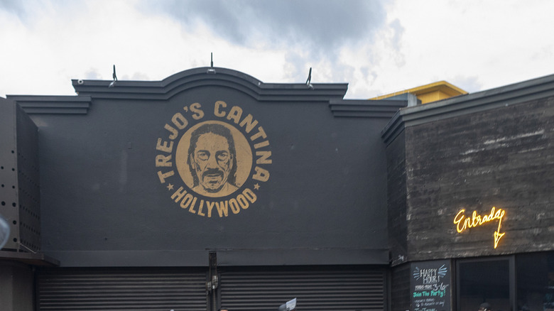 Exterior sign outside of Trejo's Cantina in Los Angeles