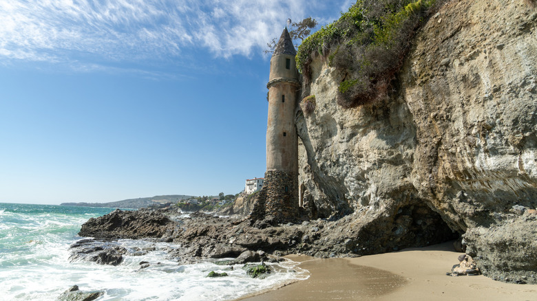 Pirate's Tower at Victoria Beach in Orange County California