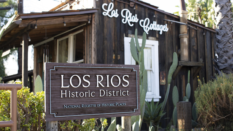 Los Rios Historic District sign in San Juan Capistrano