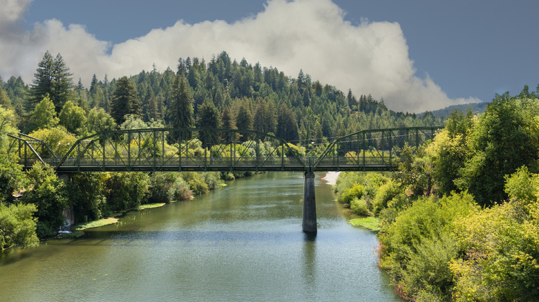 View of the Guerneville Bridge
