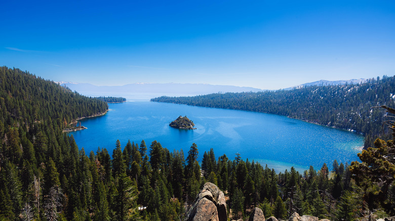 Emerald Bay on the California side of Lake Tahoe