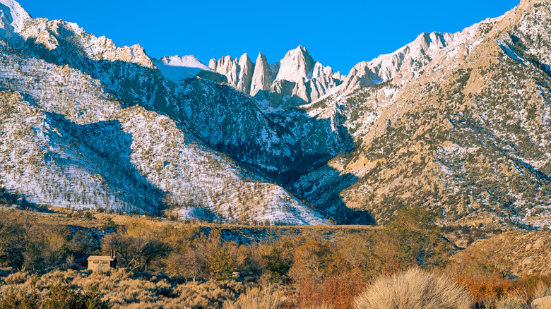 A view over Mount Whitney from Lone Pine