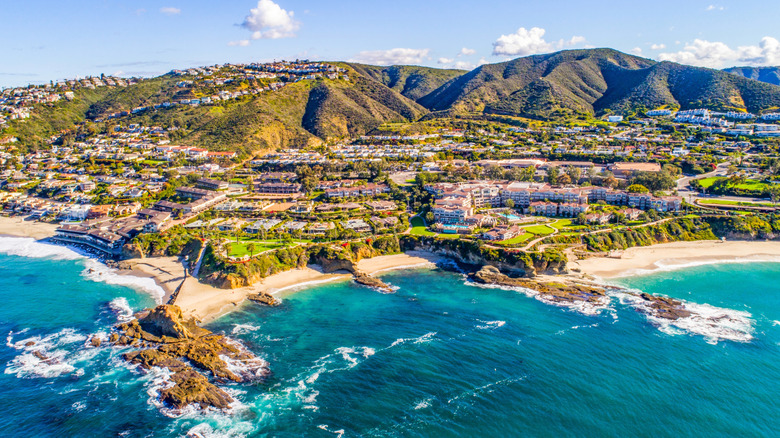 Aerial view of Laguna Beach, California