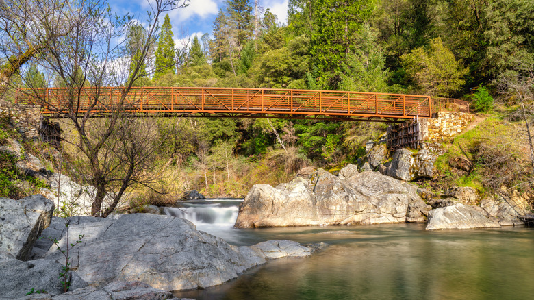 Chinese Bridge on Deer Creek Tribute Trail near Nevada City, California