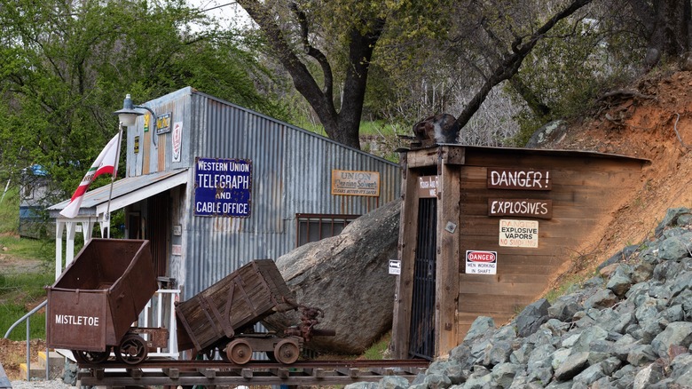 Old west replicas in Rough and Ready California