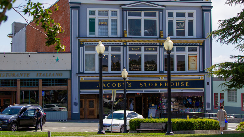 A view of Jacoby's Storehouse, the last remaining original building in Arcata