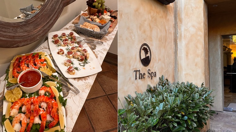 Gourmet snacks at Casa Palmero & The Spa at Pebble Beach entrance