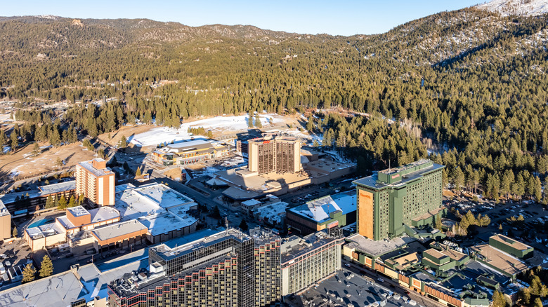 Aerial view of South Lake Tahoe