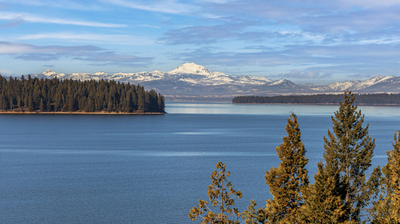 View of Lassen Peak from Lake Almanor