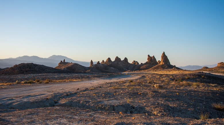 The Trona Pinnacles in late afternoon light