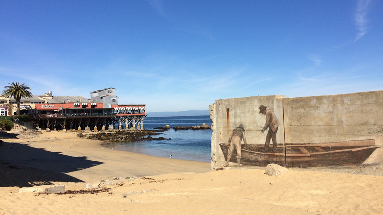 Mural at McAbee Beach on Cannery Row in Monterey, California