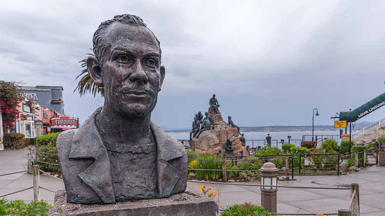 John Steinbeck statue on Cannery Row in Monterey, California
